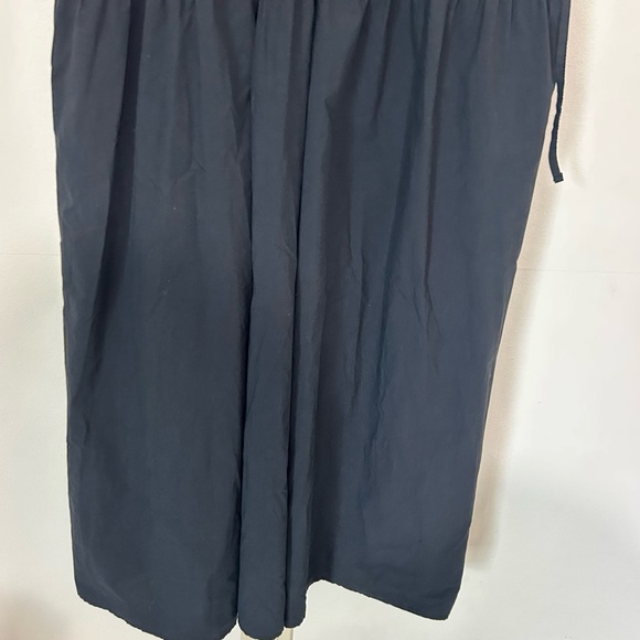 Madewell Plus Poplin Halter Tiered Black Midi Dress SIZE 14 - Picture 6 of 9